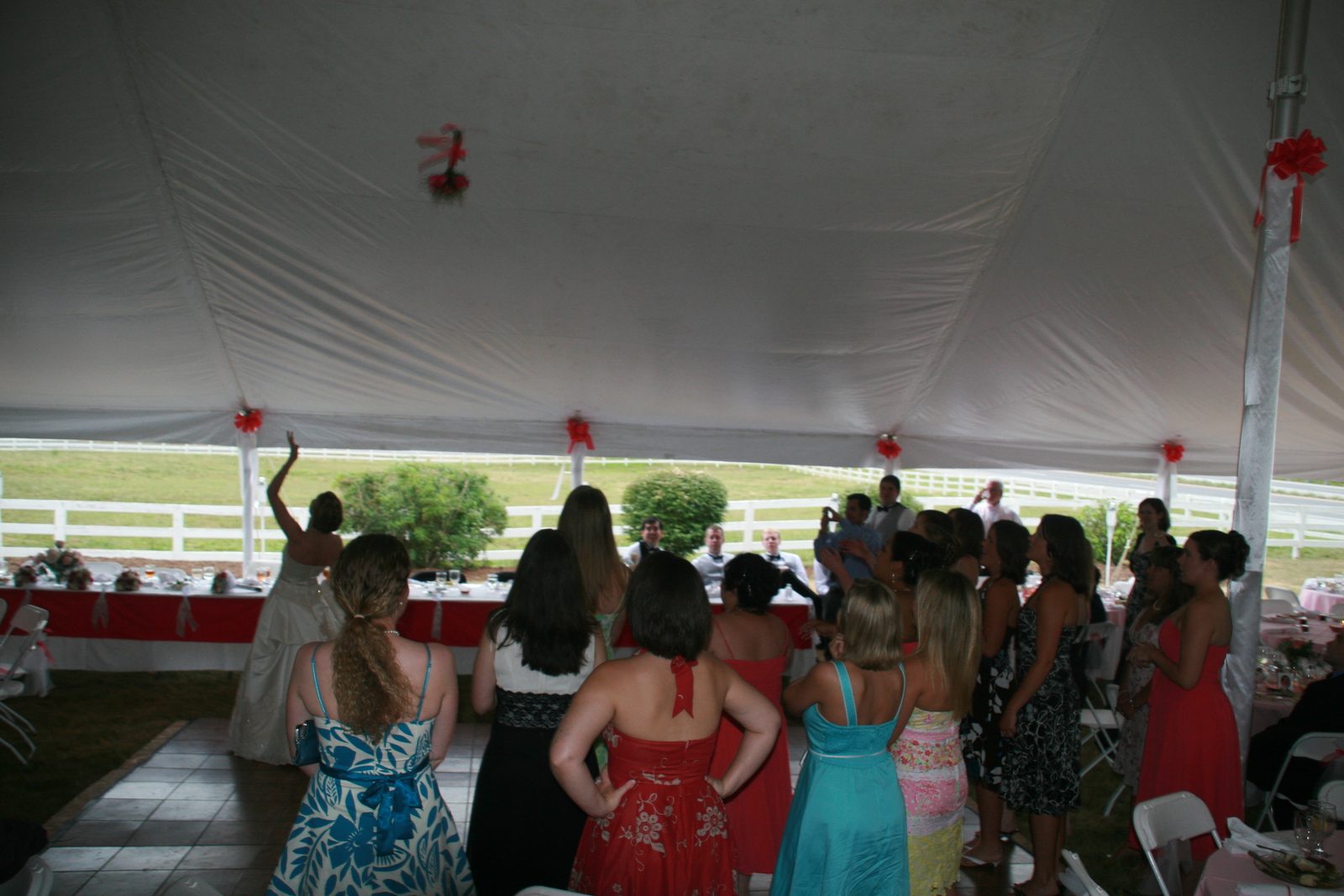 Bouquet toss!